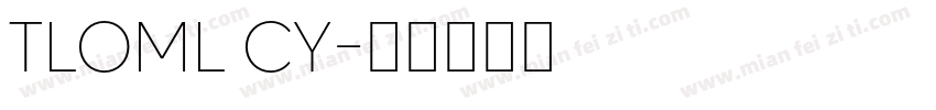 TLOML CY字体转换